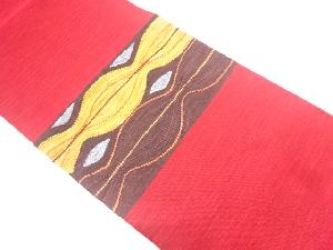 リサイクル　綴れ横段模様織り出し名古屋帯